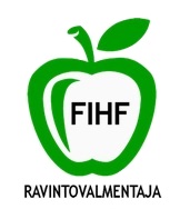 FIHF ravintovalmentaja logo